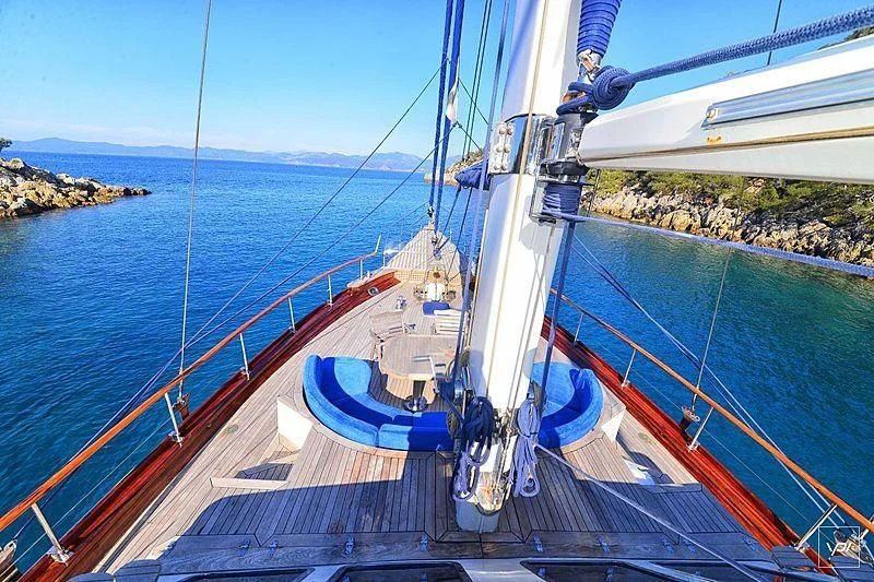 a boat on the water aboard ALTAIR Yacht for Sale