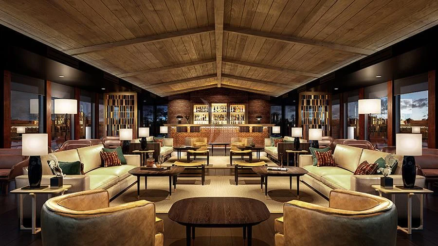 a large living room with a large window aboard AQUA NERA Yacht for Sale