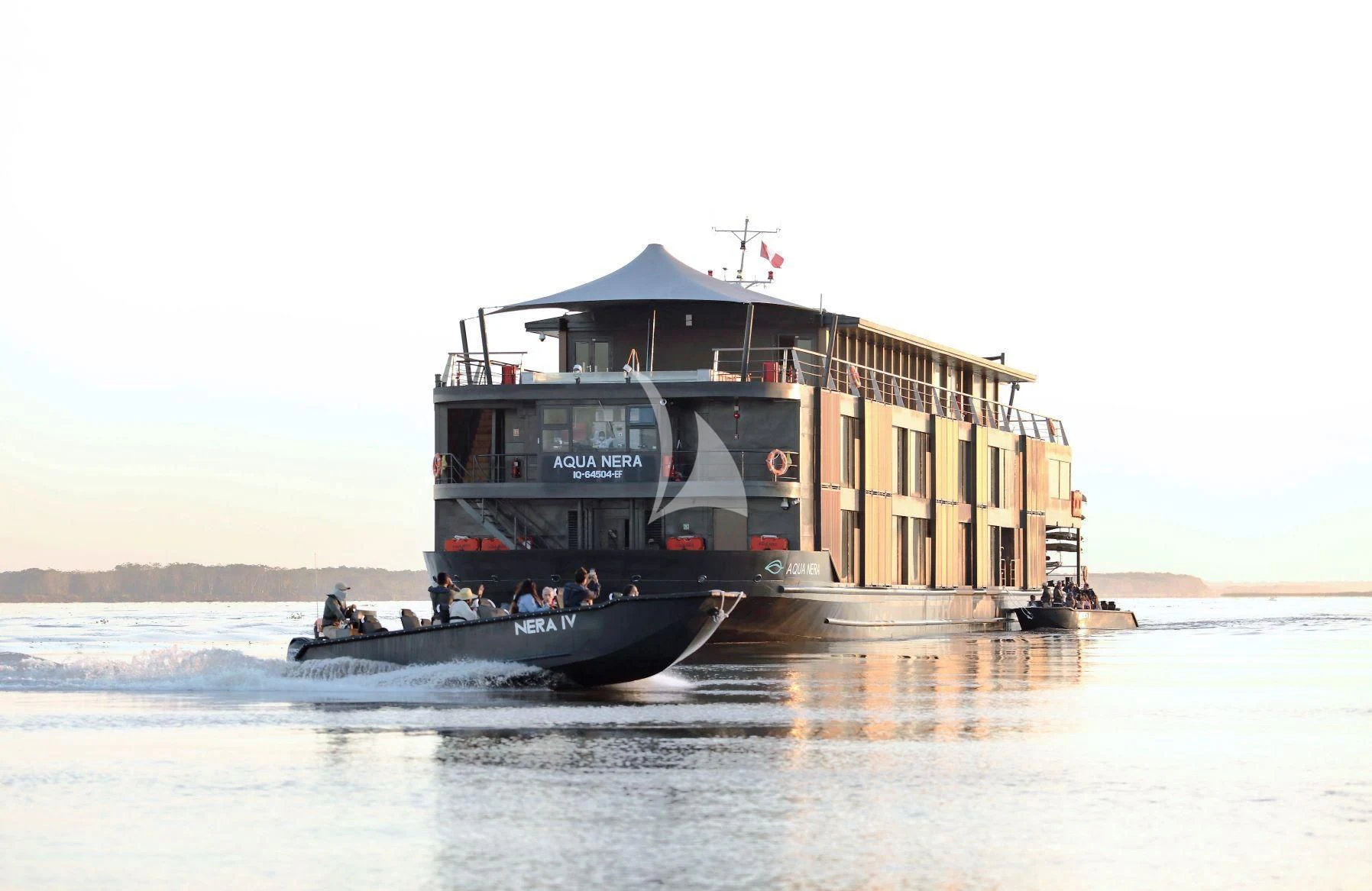 a boat on the water aboard AQUA NERA Yacht for Sale