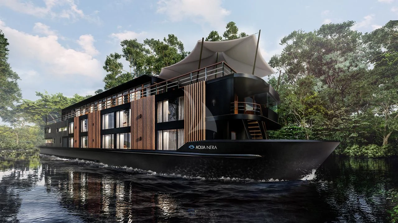 a house on a boat aboard AQUA NERA Yacht for Sale