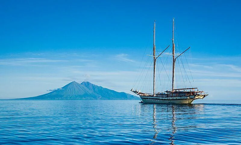 a boat on the water aboard LAMIMA Yacht for Sale