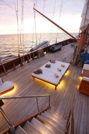 a boat on the water aboard LAMIMA Yacht for Sale