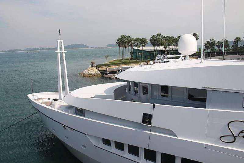 a boat in the water aboard ALFA G Yacht for Sale
