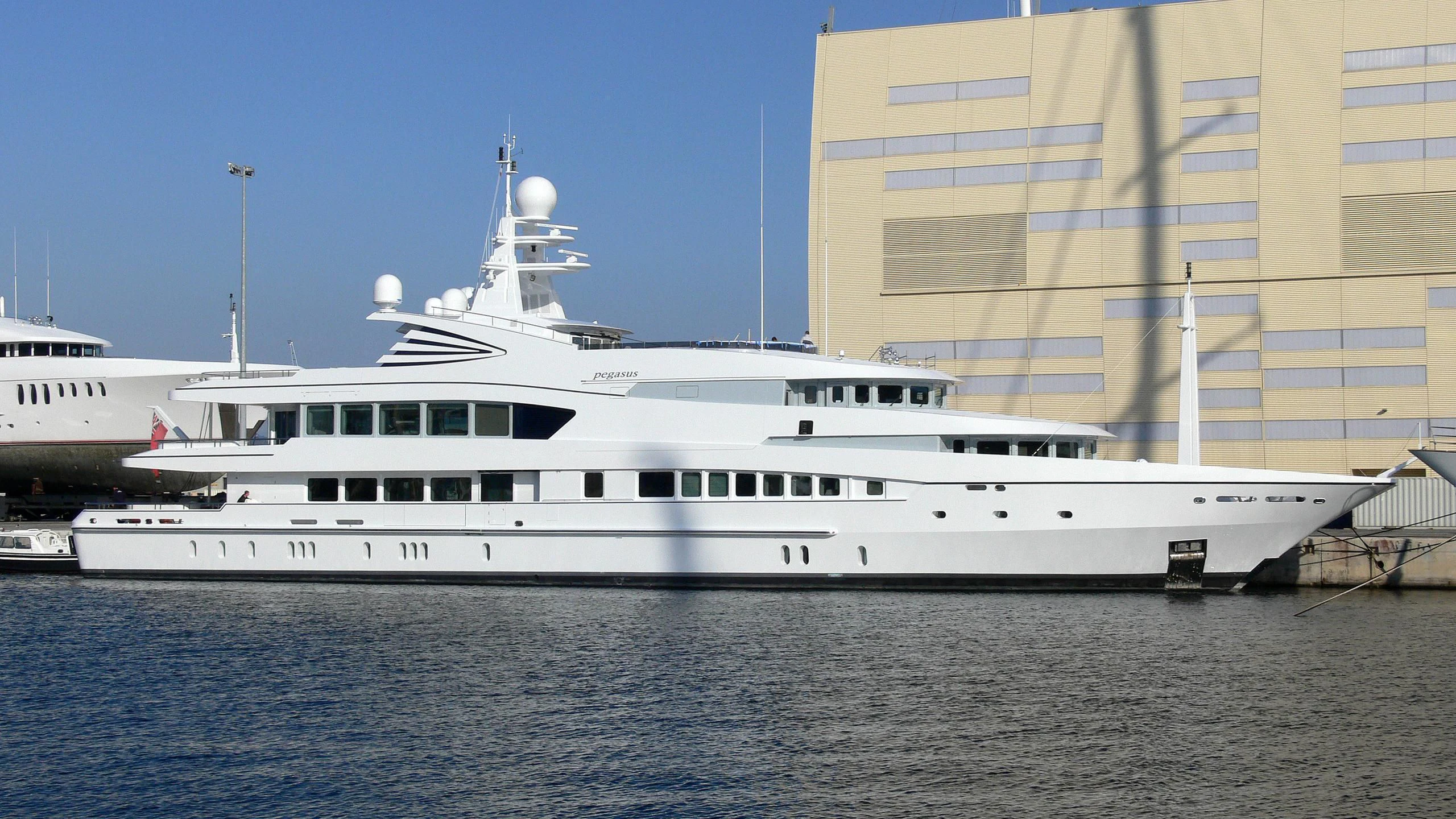 a large white yacht aboard ALFA G Yacht for Sale