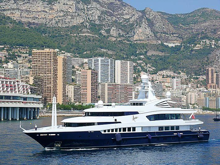 a boat in the water aboard ALFA G Yacht for Sale