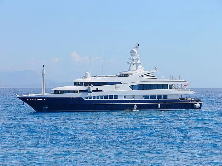 a boat in the water aboard ALFA G Yacht for Sale