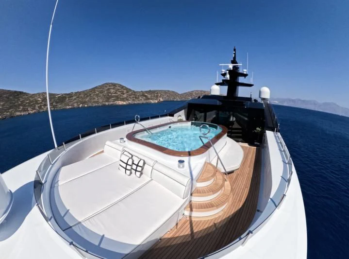 a boat on the water aboard ALFA G Yacht for Sale