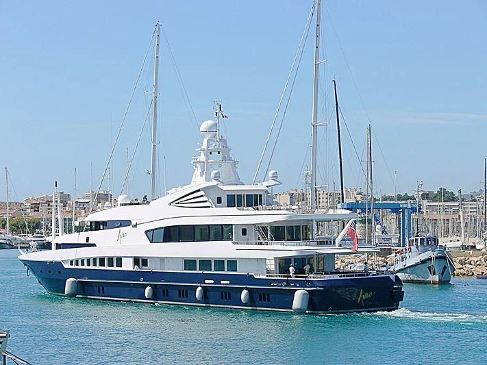 a boat in the water aboard ALFA G Yacht for Sale