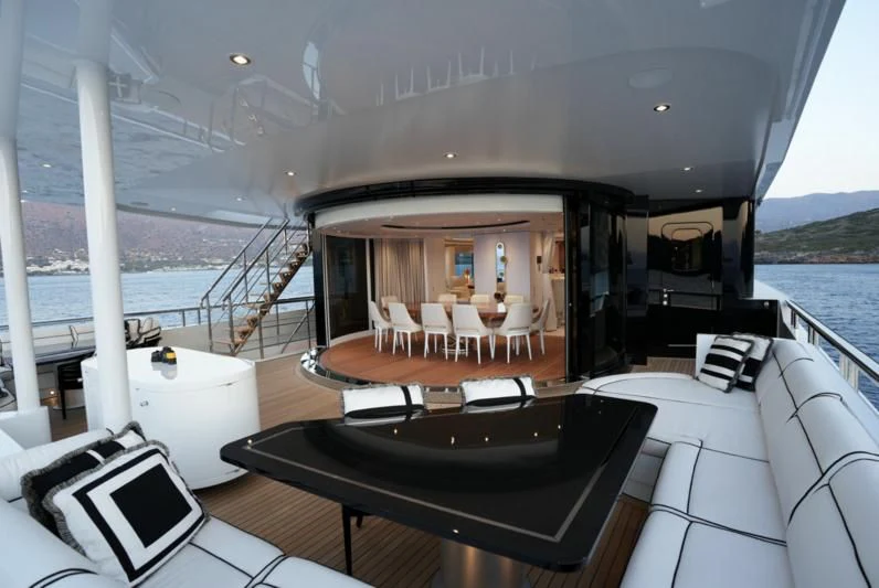 a boat on the water aboard ALFA G Yacht for Sale