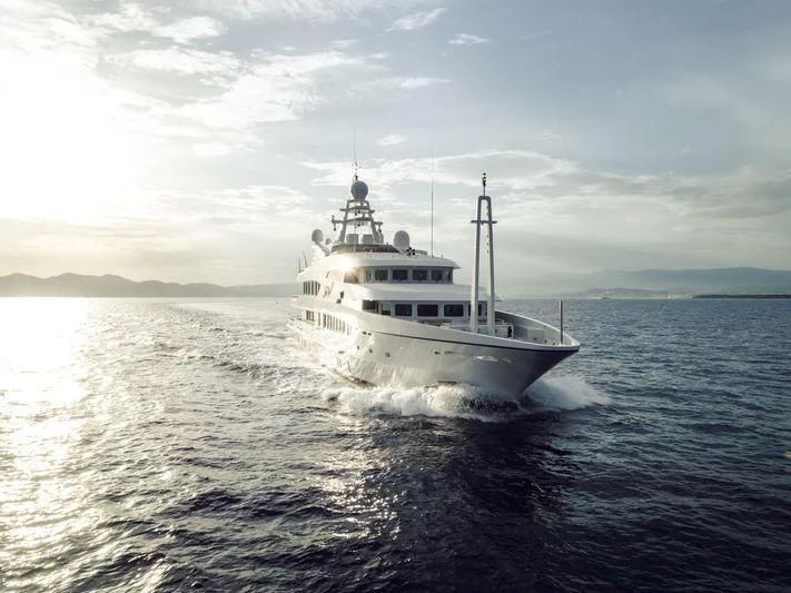 a boat on the water aboard ALFA G Yacht for Sale