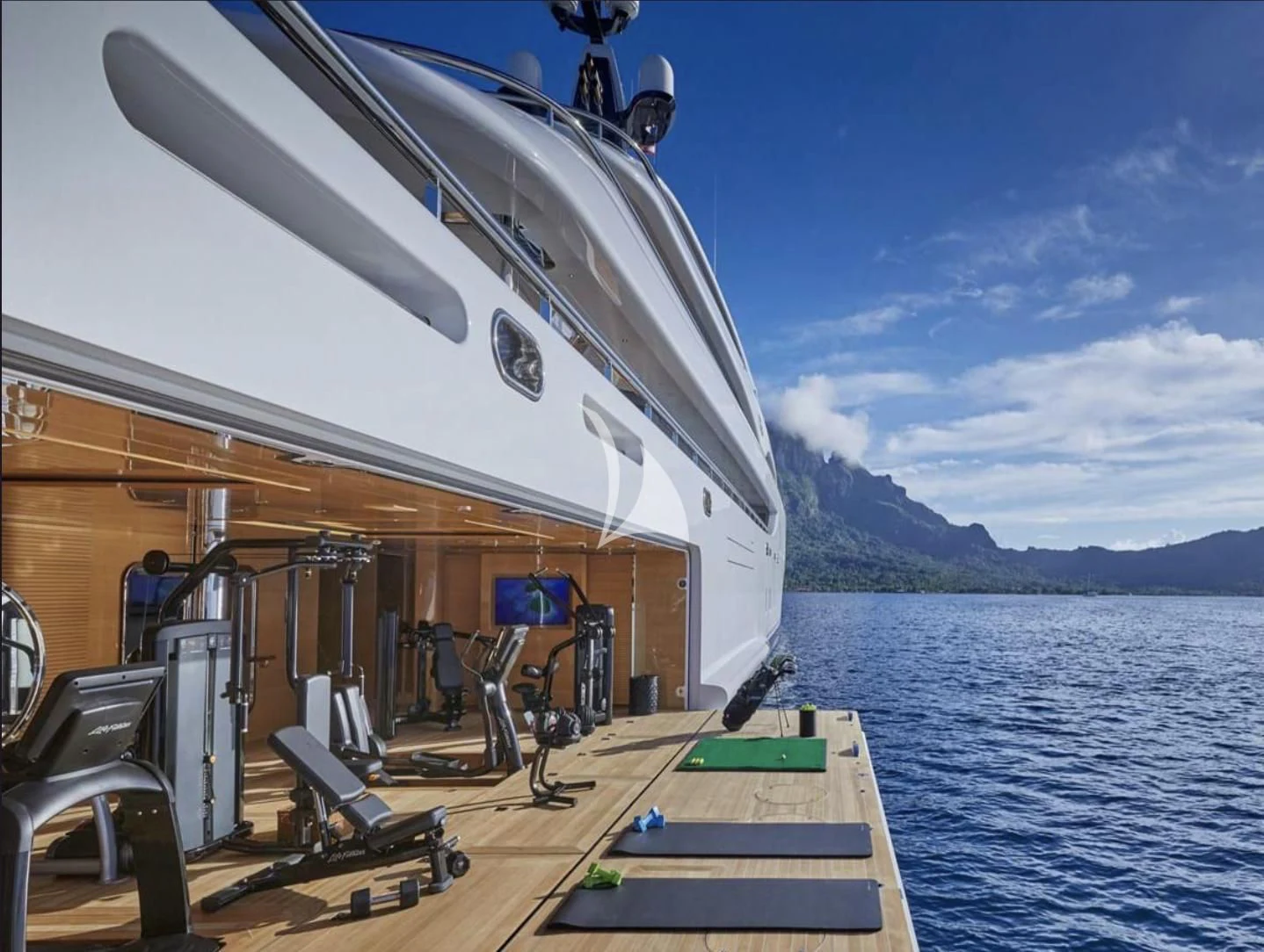 a boat on the water aboard IJE Yacht for Sale