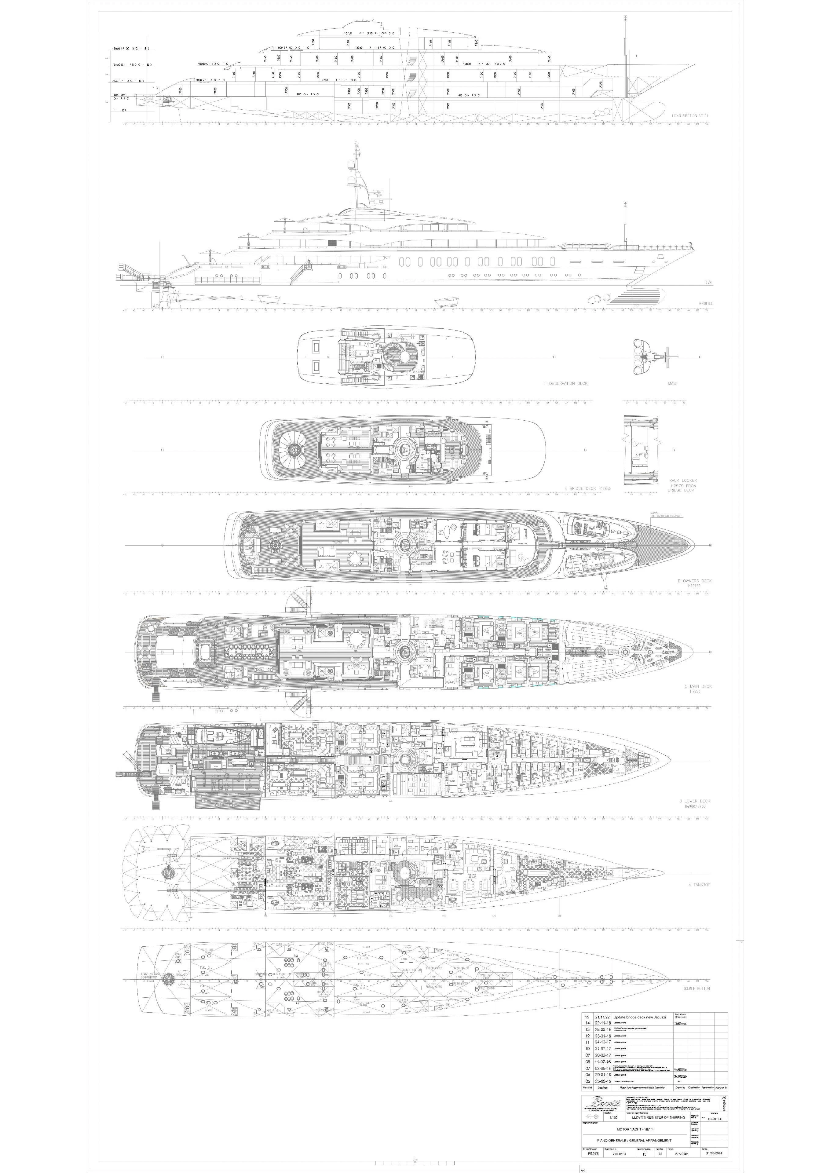 diagram aboard IJE Yacht for Sale