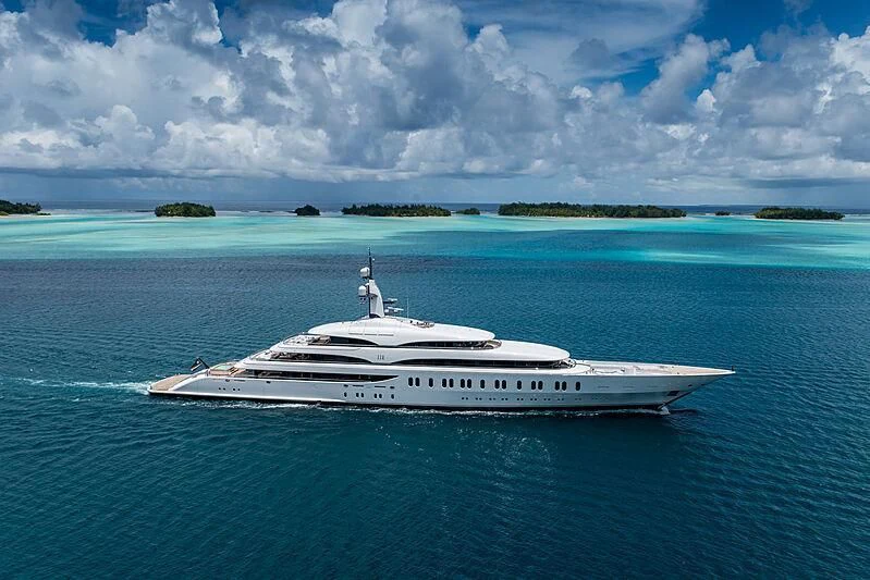 a white boat in the water aboard IJE Yacht for Sale