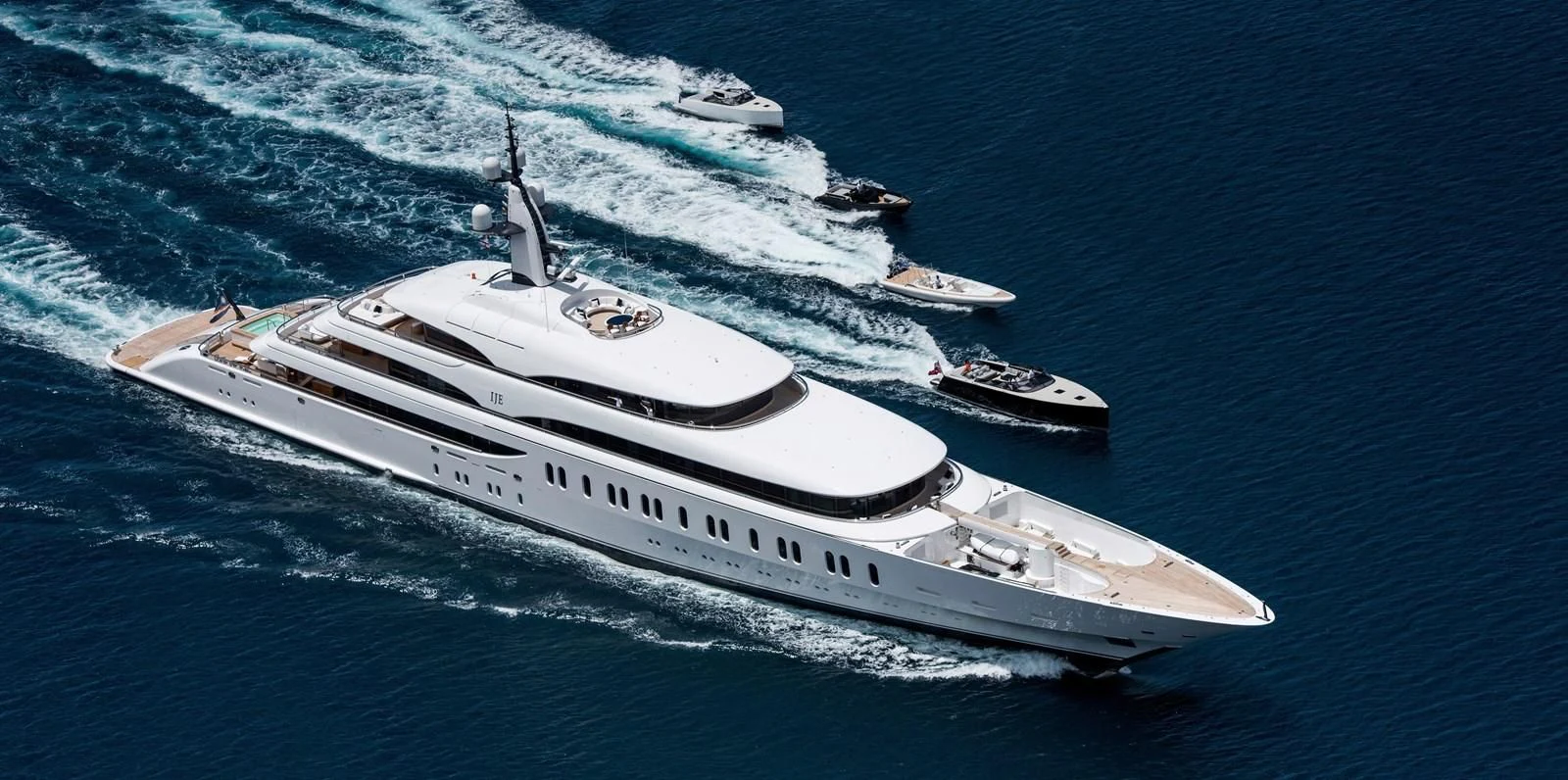 a boat with a pilot aboard IJE Yacht for Sale