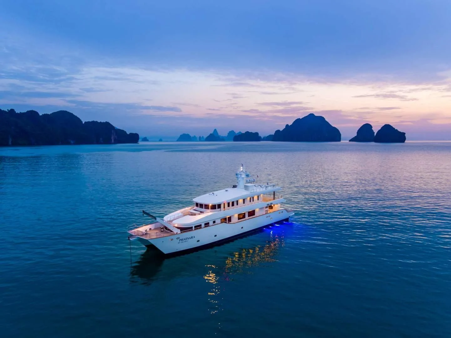 a boat on the water aboard PHATSARA Yacht for Sale
