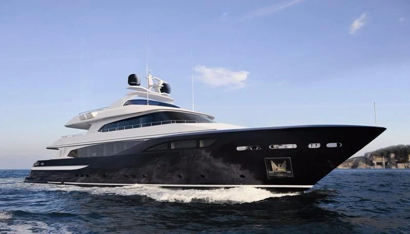 a large boat on the water aboard COLLEZIONE 40 / 347 Yacht for Sale