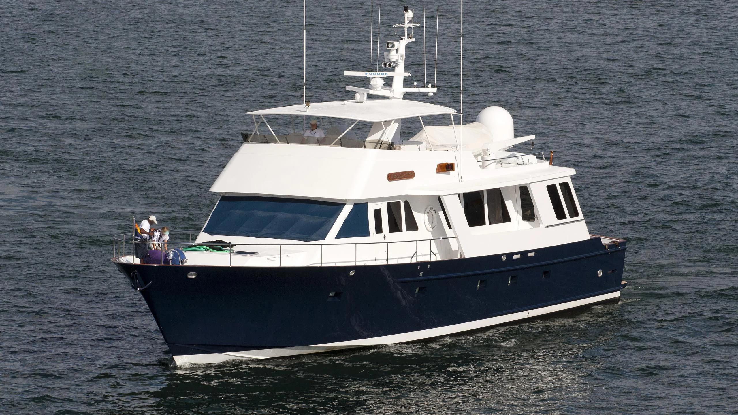 a boat on the water aboard NIRVANA Yacht for Sale