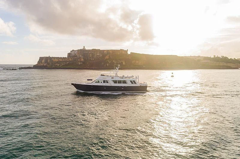 a boat on the water aboard NIRVANA Yacht for Sale
