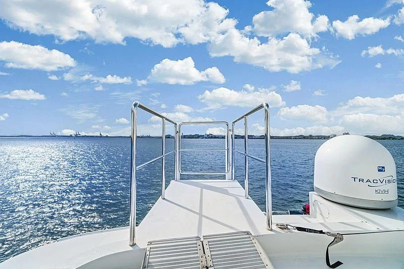 a boat on the water aboard NIRVANA Yacht for Sale
