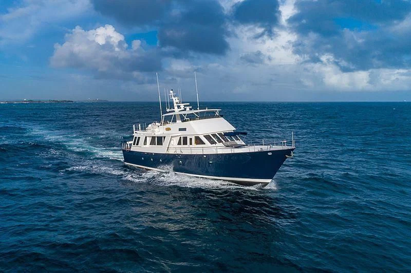 a boat on the water aboard NIRVANA Yacht for Sale