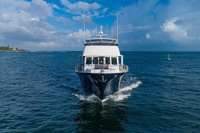 a boat on the water aboard NIRVANA Yacht for Sale