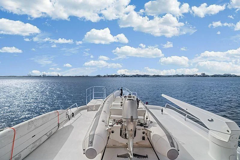 a boat on the water aboard NIRVANA Yacht for Sale