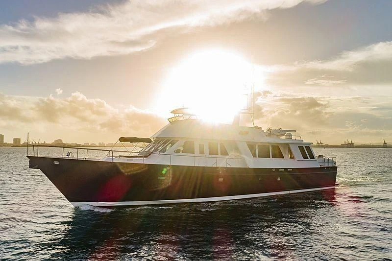a boat on the water aboard NIRVANA Yacht for Sale