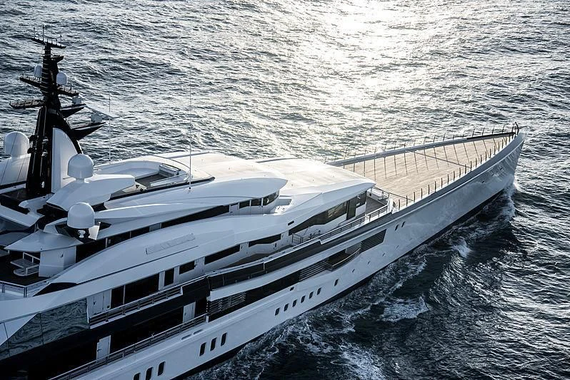 a boat in the water aboard BRAVO EUGENIA Yacht for Sale