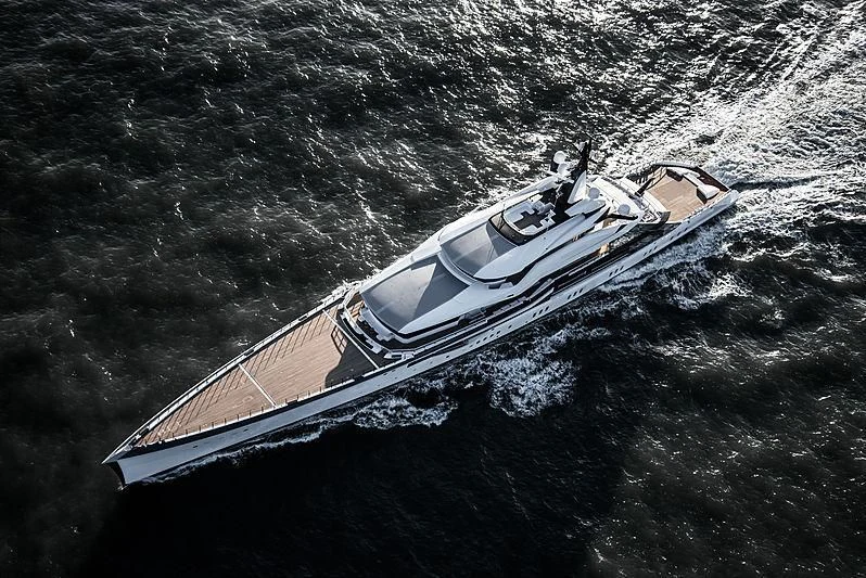 a boat on the water aboard BRAVO EUGENIA Yacht for Sale