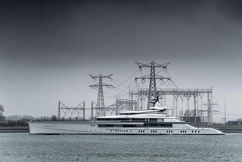 a boat on the water aboard BRAVO EUGENIA Yacht for Sale