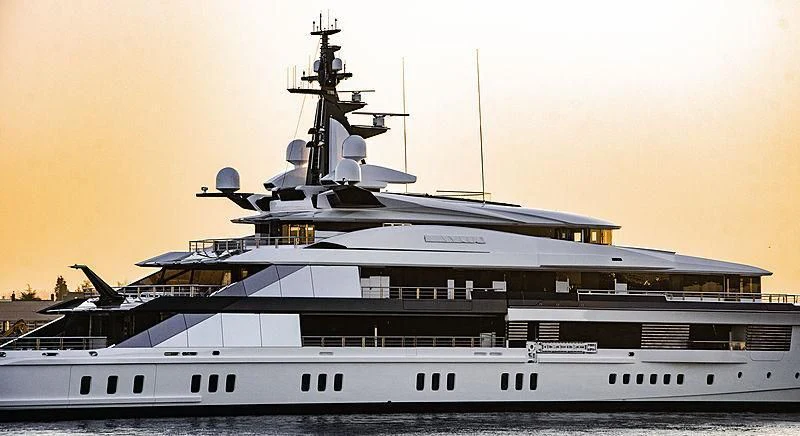 a large white ship aboard BRAVO EUGENIA Yacht for Sale