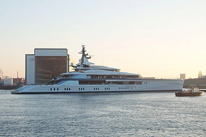 a large cruise ship in the water aboard BRAVO EUGENIA Yacht for Sale