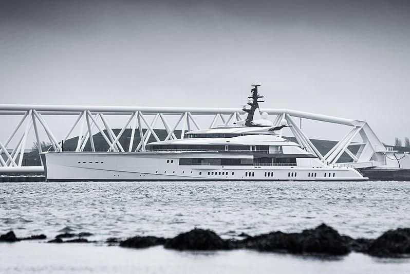 a boat on the water aboard BRAVO EUGENIA Yacht for Sale