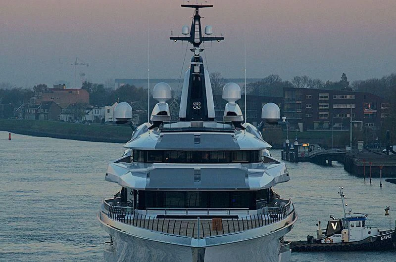 a boat in the water aboard BRAVO EUGENIA Yacht for Sale