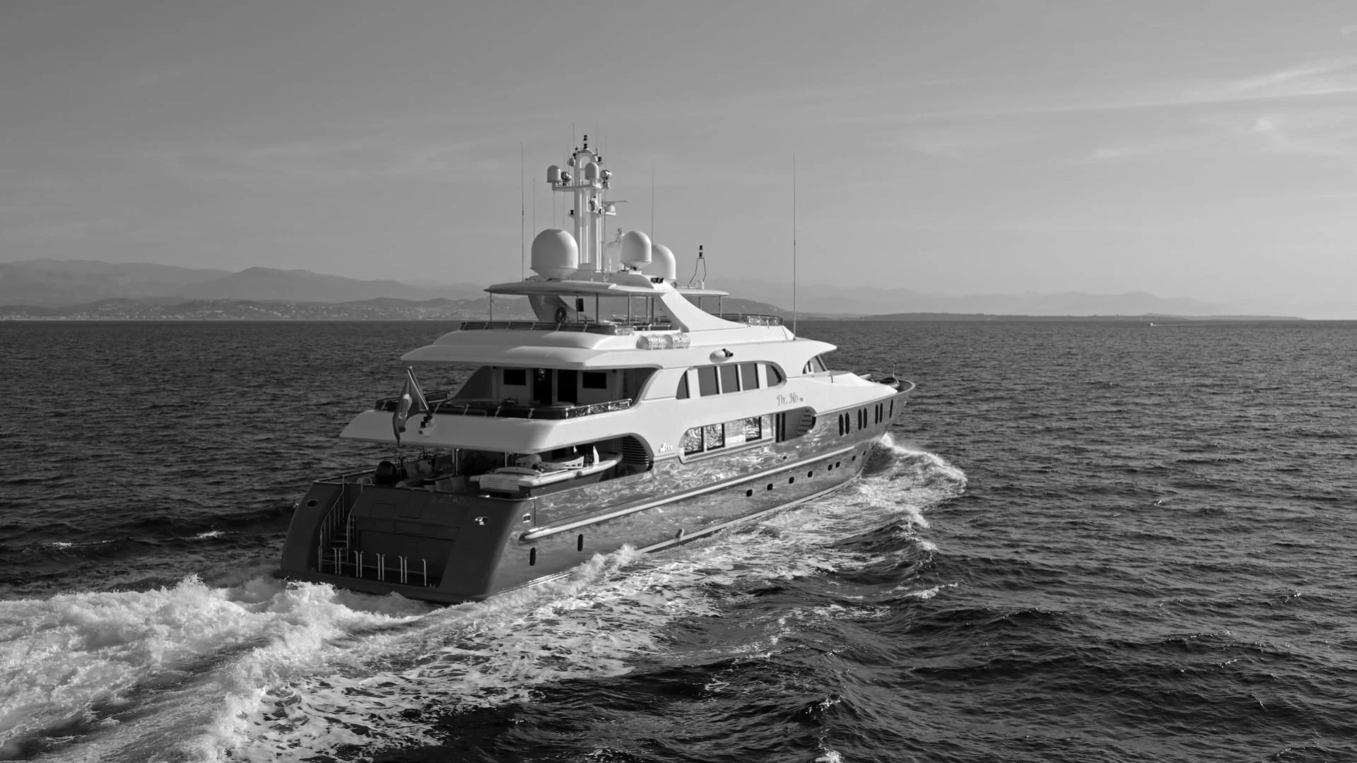 a boat on the water aboard AQUA MARE Yacht for Sale