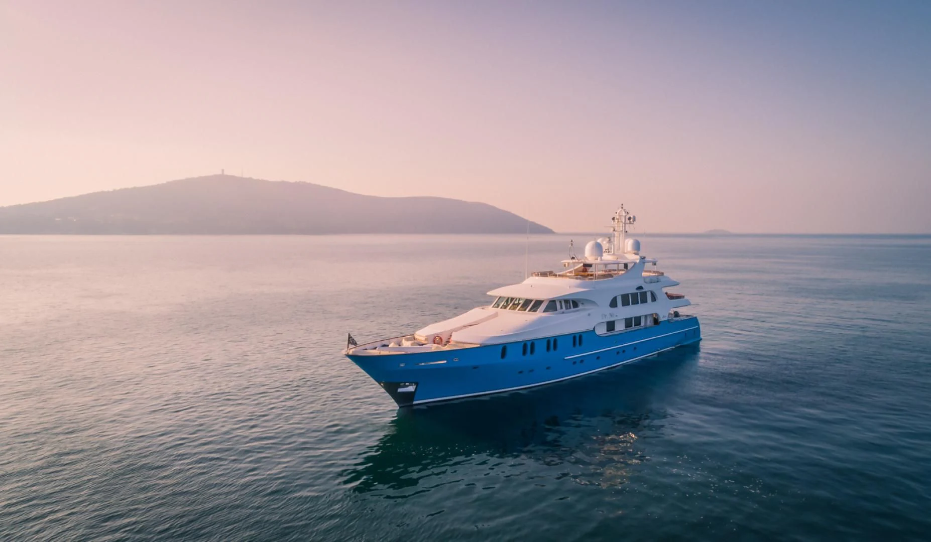 a boat in the water aboard AQUA MARE Yacht for Sale