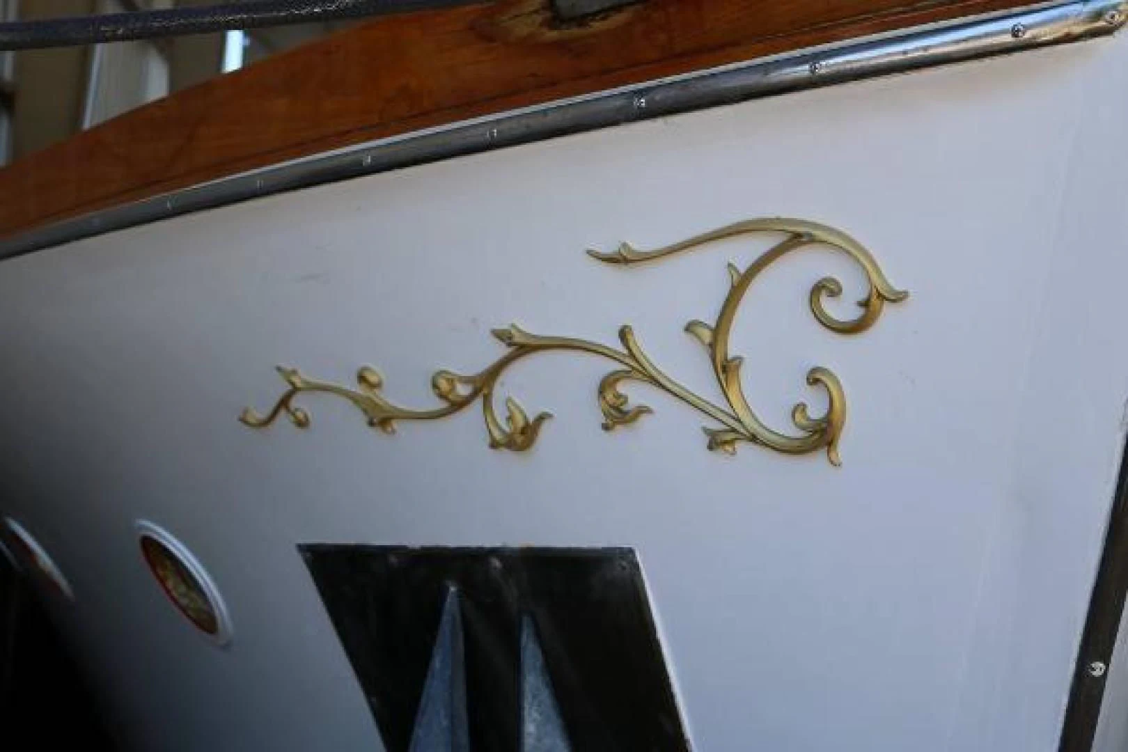 a gold and silver necklace aboard LIBERTY LOVE Yacht for Sale