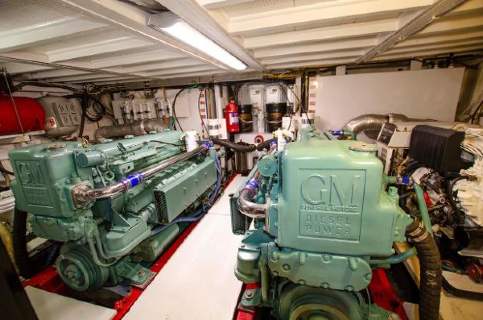 a large green machine aboard LIBERTY LOVE Yacht for Sale
