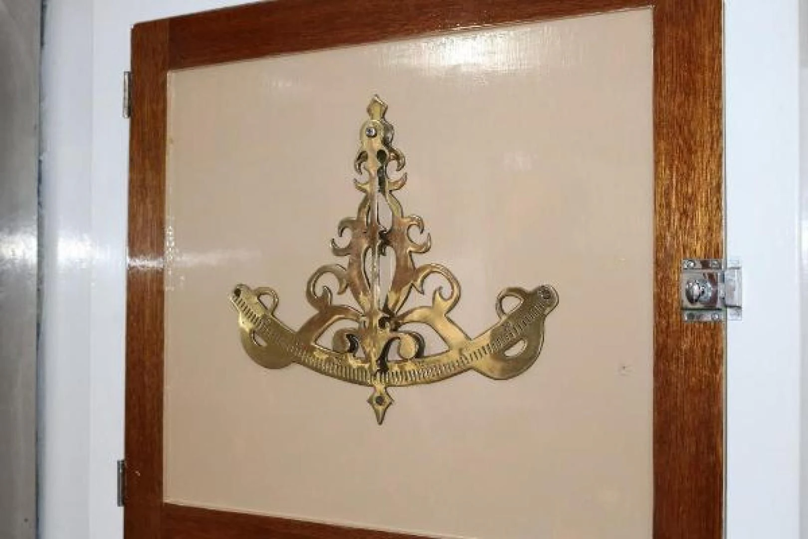 a gold door handle aboard LIBERTY LOVE Yacht for Sale