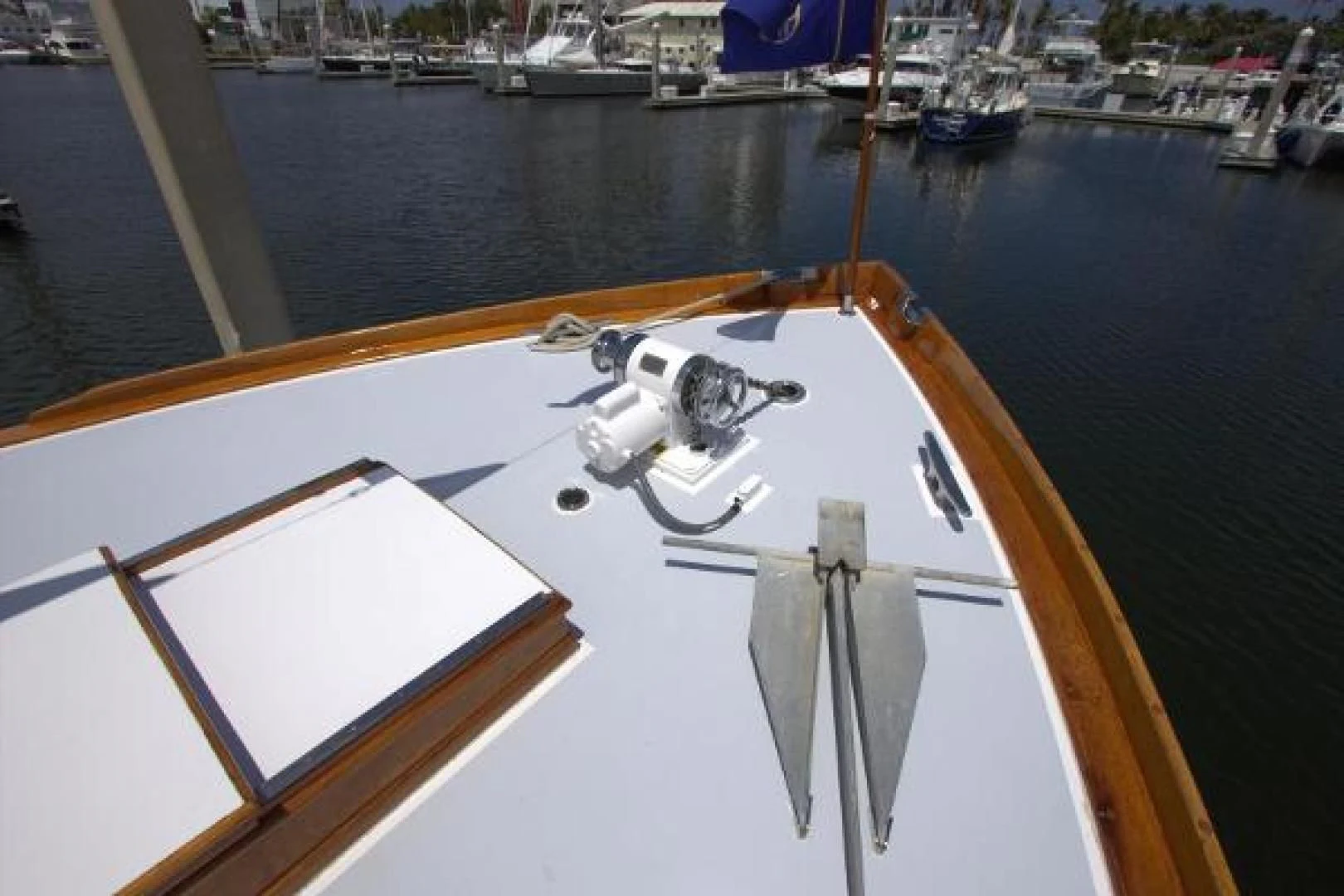 a boat with a propeller aboard LIBERTY LOVE Yacht for Sale