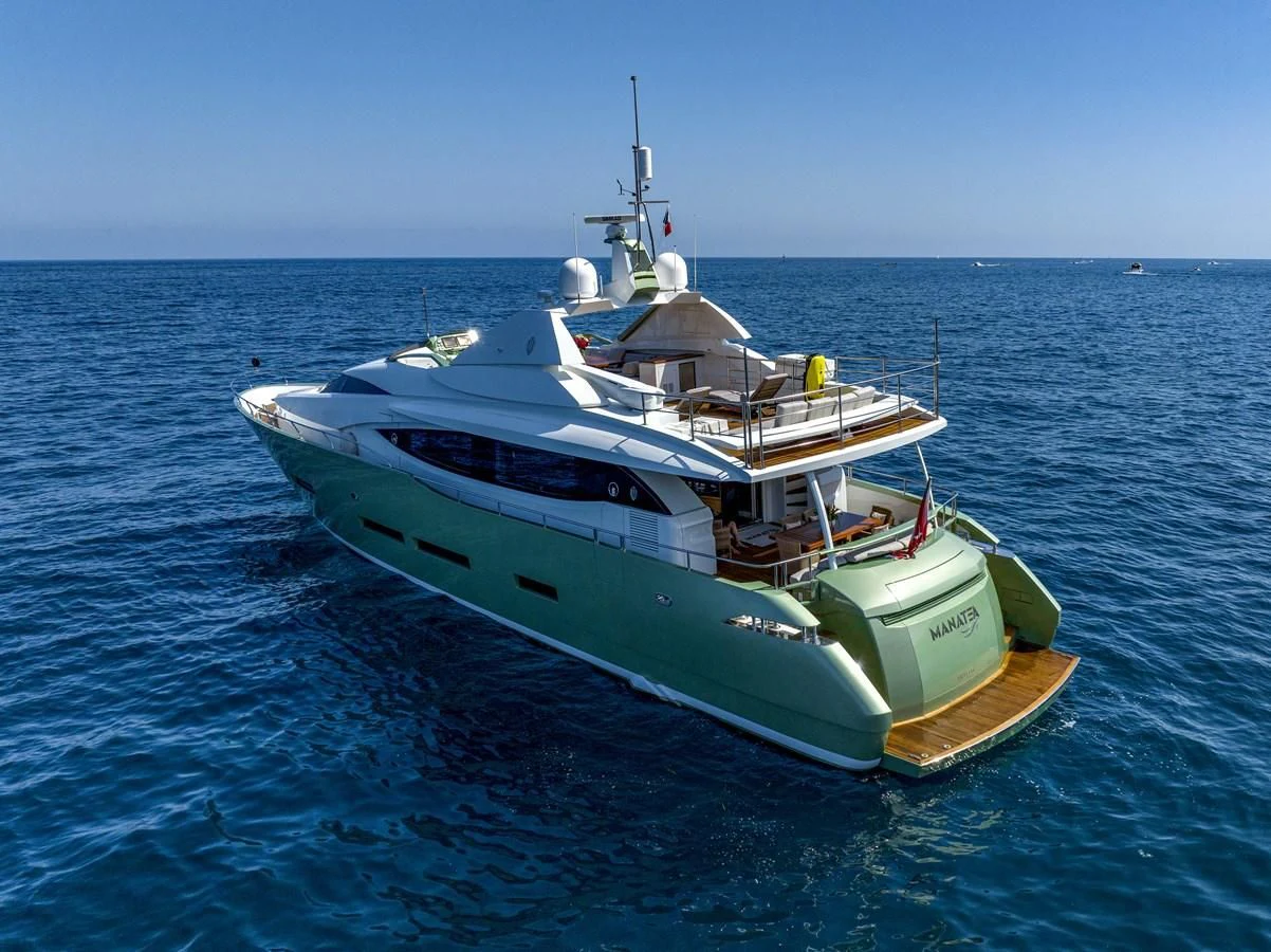 a boat on the water aboard MANATEA Yacht for Sale