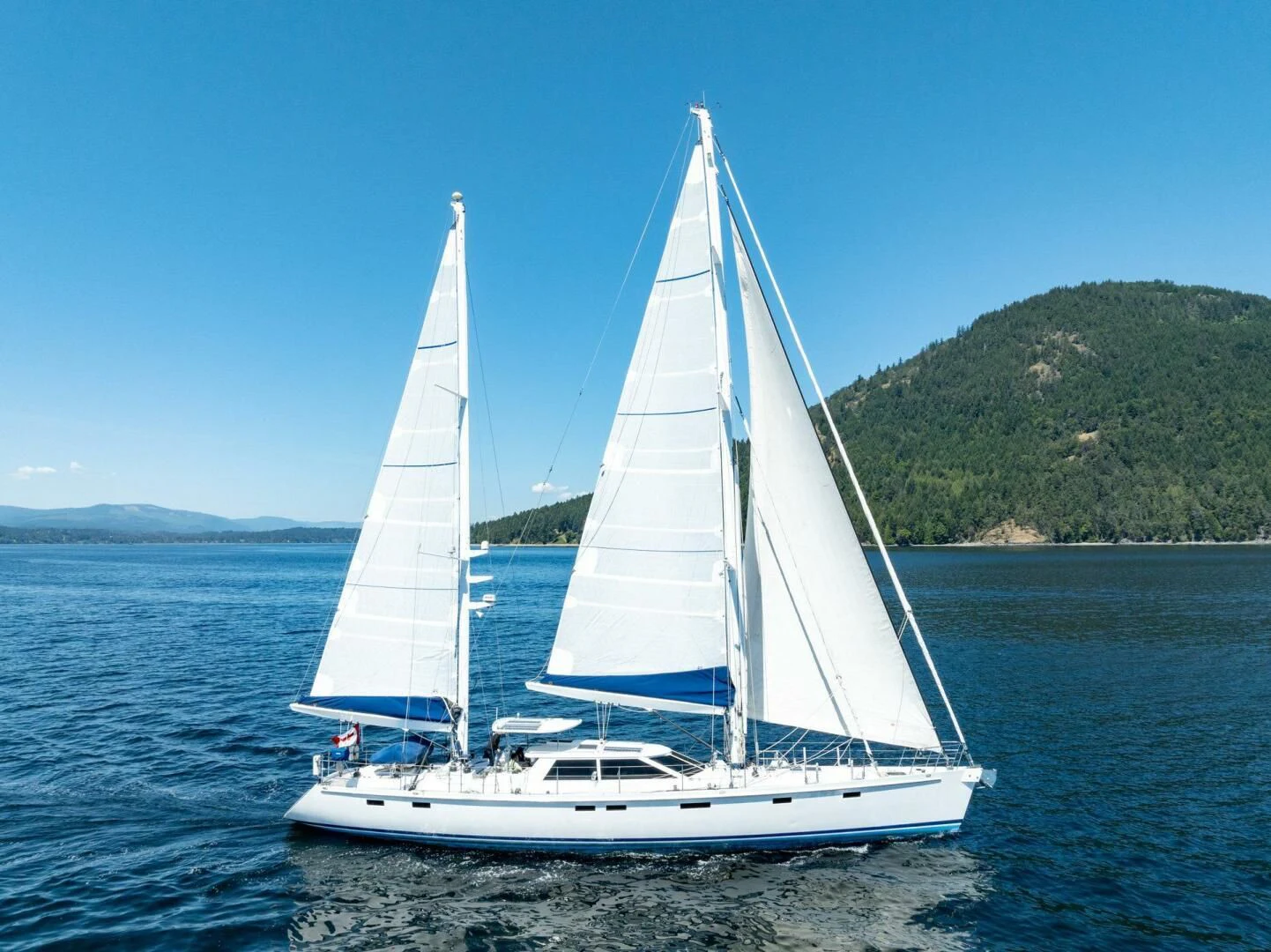 a sailboat on the water aboard LEONORE Yacht for Sale