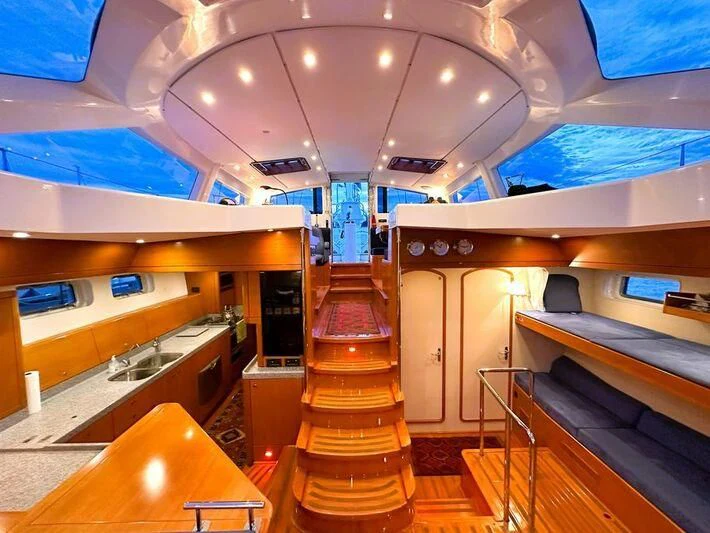 inside view of a building aboard LEONORE Yacht for Sale