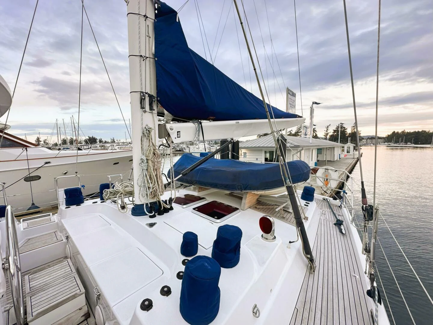 a boat on the water aboard LEONORE Yacht for Sale