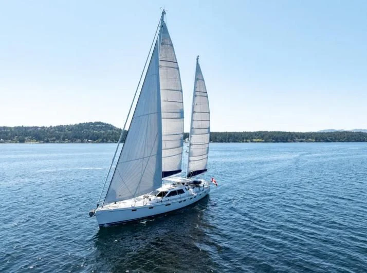 a sailboat on the water aboard LEONORE Yacht for Sale