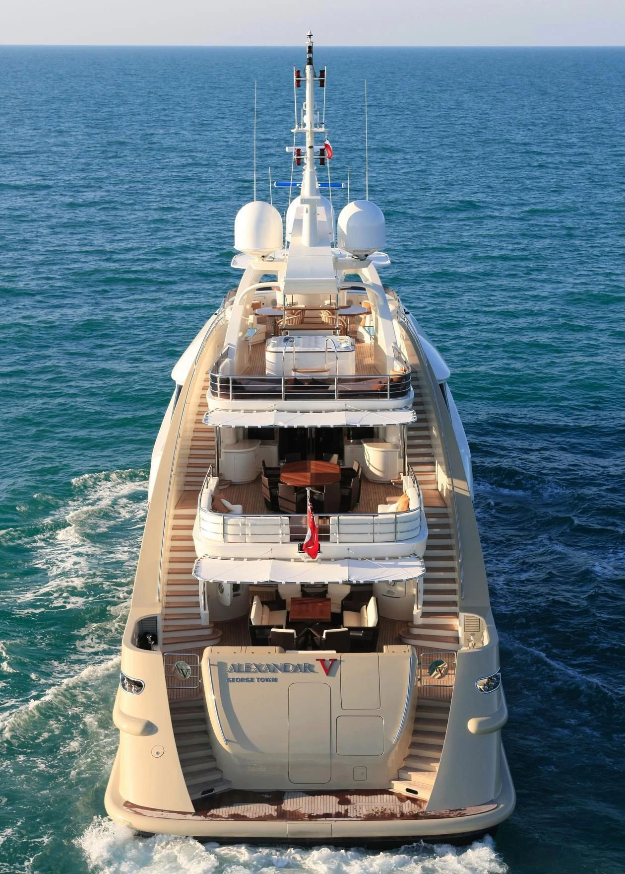 a ship in the water aboard MUZA Yacht for Sale