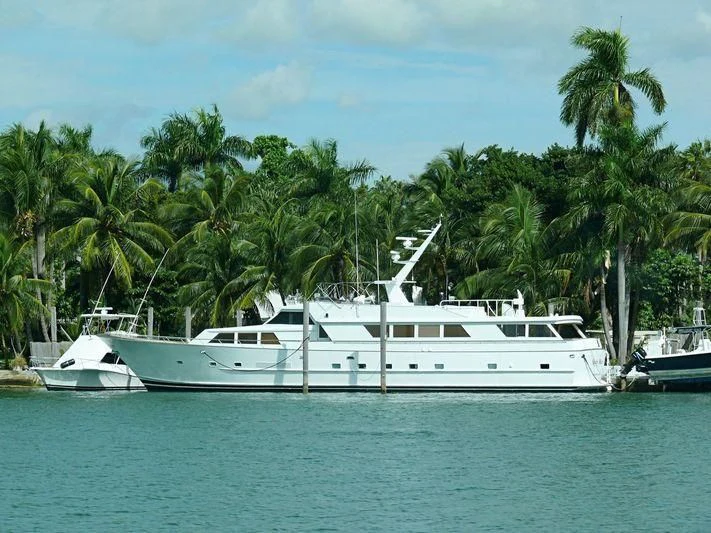 a couple of boats in the water aboard MY WAY Yacht for Sale