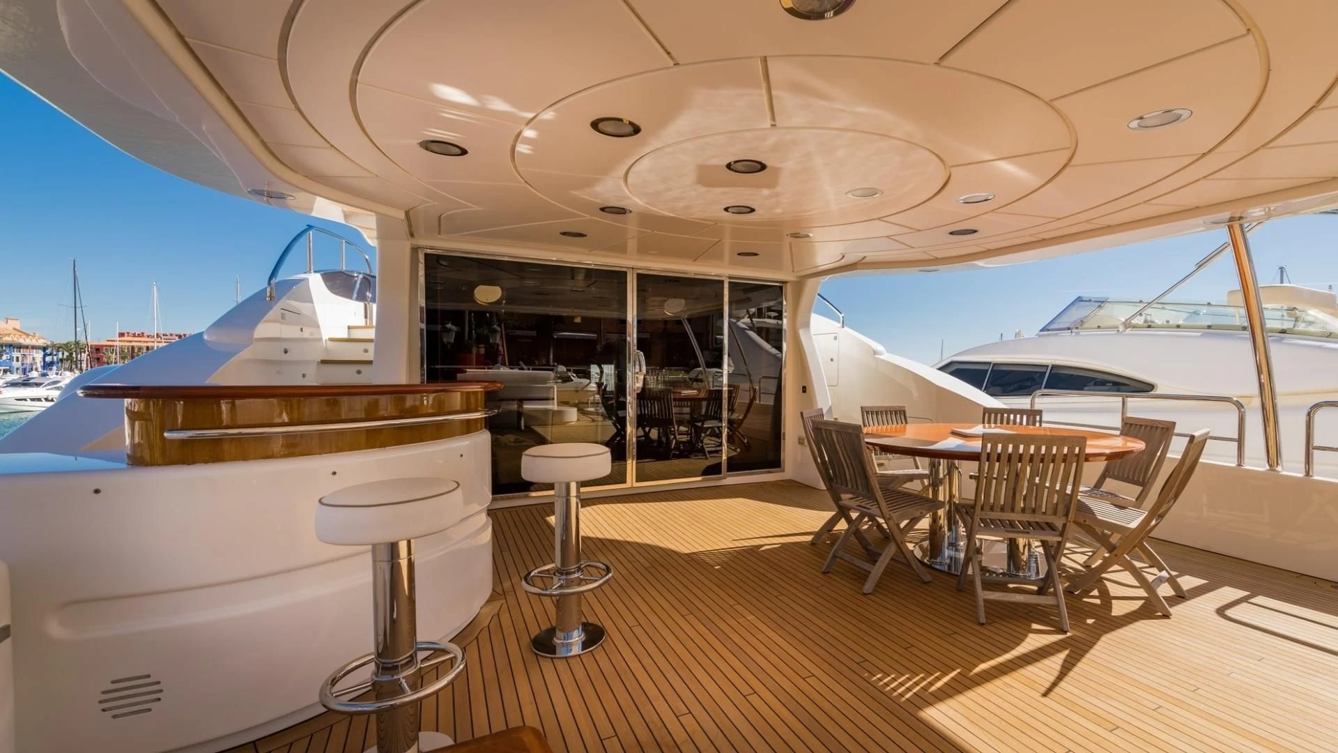 a boat on the water aboard LA BELLA SARA III Yacht for Sale