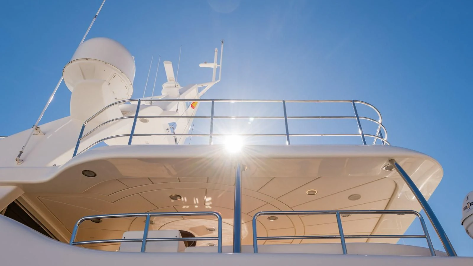 a large white boat aboard LA BELLA SARA III Yacht for Sale