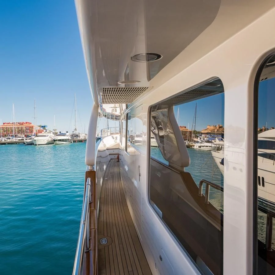 a boat on the water aboard LA BELLA SARA III Yacht for Sale